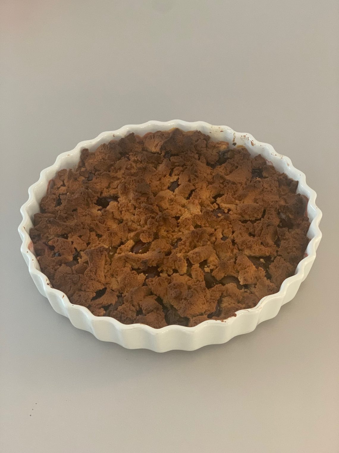 Low-Carb Zwetschgen Crumble