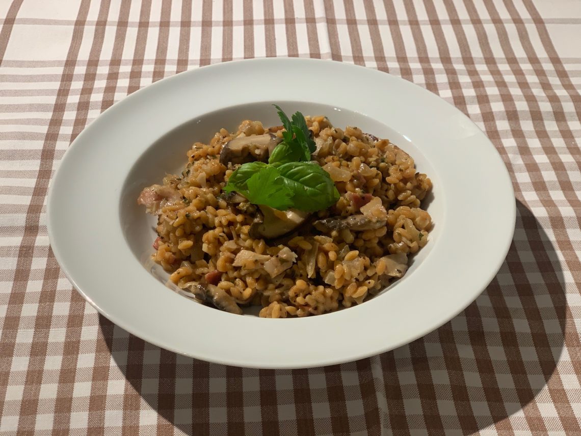 Low-Carb Pilz-Risoni-Risotto